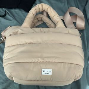 WILO Beige Puffer Backpack
